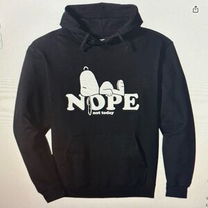 Black Hoodie with Graphic Print